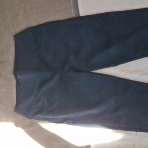 Wearables Black High-Waisted Suede feel Leggings